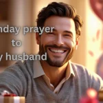 husband smiling on his birthday celebration