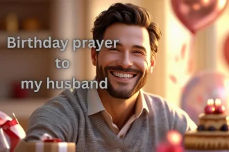 husband smiling on his birthday celebration