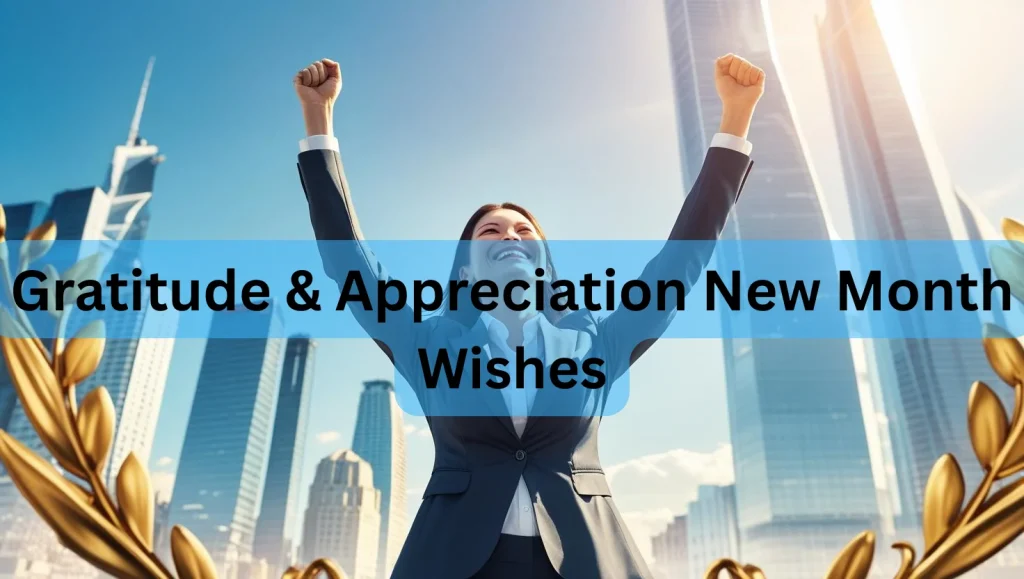 Success achievement new month wishes professional celebration cityscape