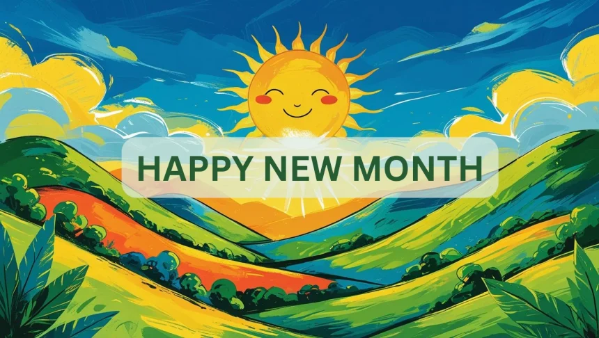 New month text messages being shared between couples, families and friends on mobile devices