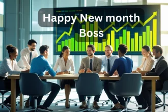 Happy new month message to boss professional workplace communication examples