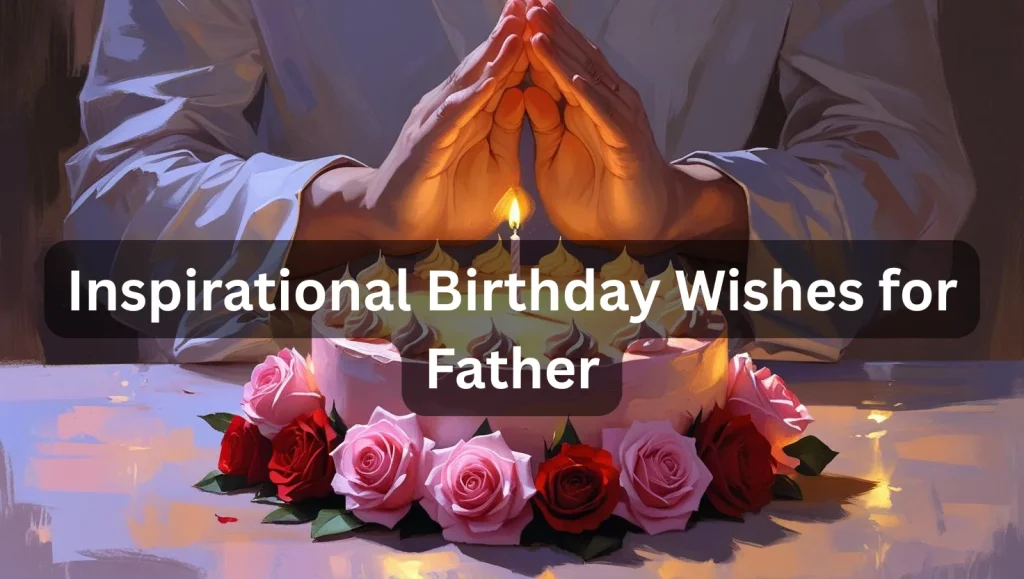 Hands folded in prayer for father's birthday blessing and gratitude