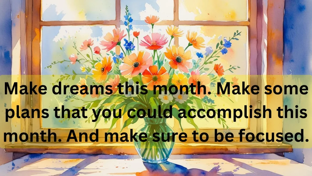 new month captions card display colorful posts