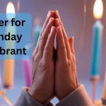 Prayer hands with birthday candles representing birthday celebrant blessings