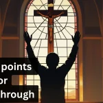 Person praying for breakthrough prayer point inside mfm church