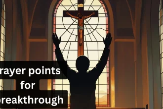 Person praying for breakthrough prayer point inside mfm church