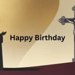Birthday message to a priest card with Catholic cross and candles
