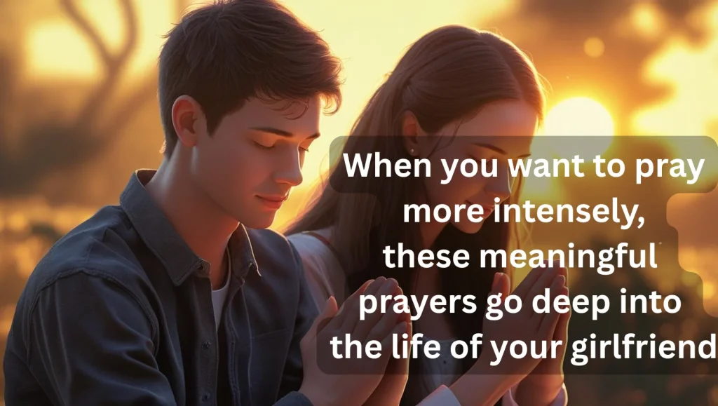 Couple praying together showing deep spiritual connection and meaningful prayer time