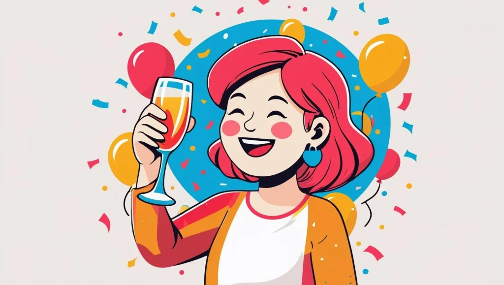 Funny new month WhatsApp status messages with humorous cartoon character