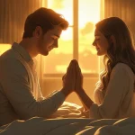 Couple holding hands in morning prayer good morning prayer for my wife bedroom sunrise