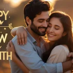 Happy new month messages for husband romantic couple embracing calendar