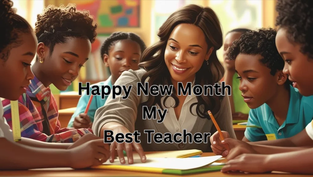 Writing heartfelt happy new month messages for teachers
