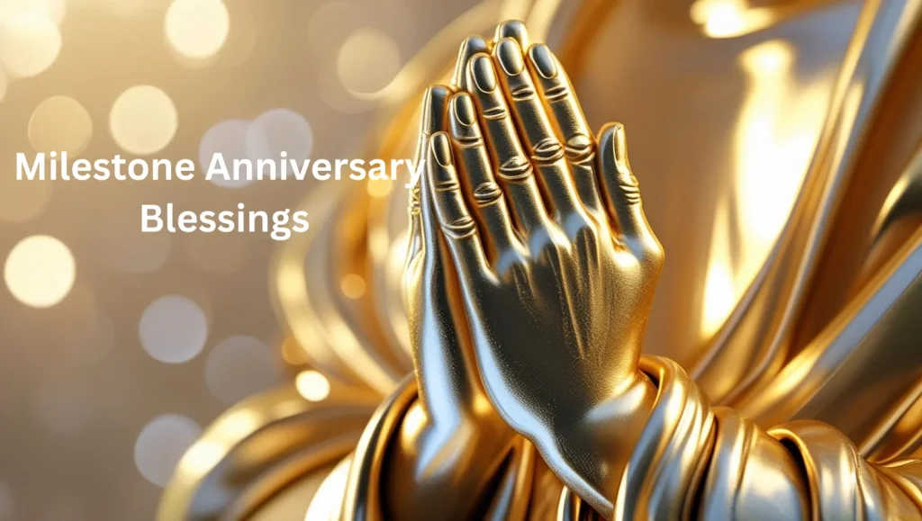 Milestone anniversary prayers for silver and golden wedding celebrations