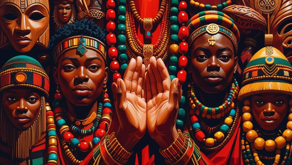 Cultural and religious new month blessings featuring Nigerian traditions and spiritual messages