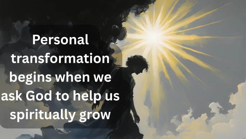 Personal spiritual breakthrough transformation prayer favor