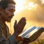 Midnight prayer time showing person seeking God's mercy in spiritual breakthrough