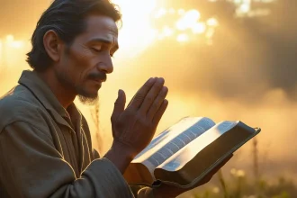 Midnight prayer time showing person seeking God's mercy in spiritual breakthrough