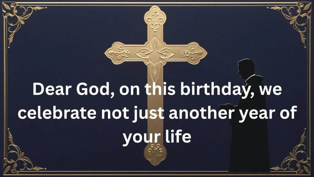 Touching birthday messages for spiritual father priest blessing congregation