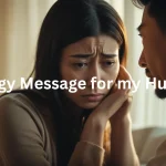 Woman apologizing to her husband during serious conversation about marriage reconciliation