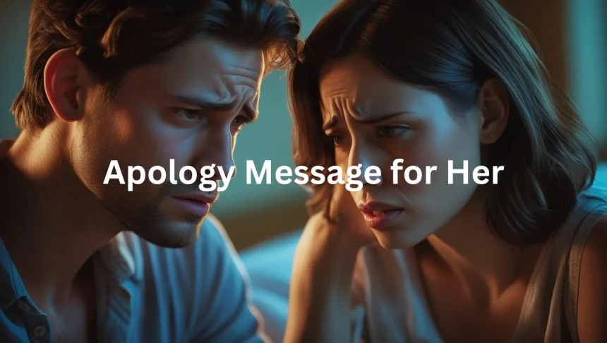 Man sincerely apologizing to woman during relationship conversation about healing and forgiveness