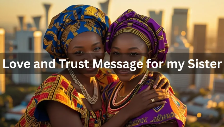 Love and trust messages for sister Nigeria Lagos sisters embracing