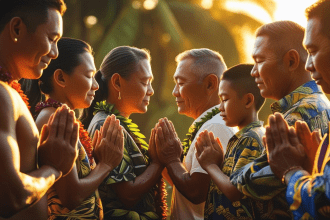 Family holding hands in prayer circle demonstrating powerful prayer points for family unity