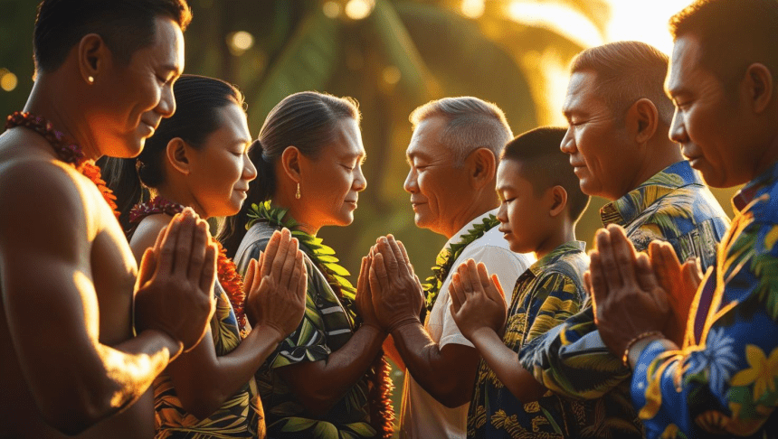 Family holding hands in prayer circle demonstrating powerful prayer points for family unity