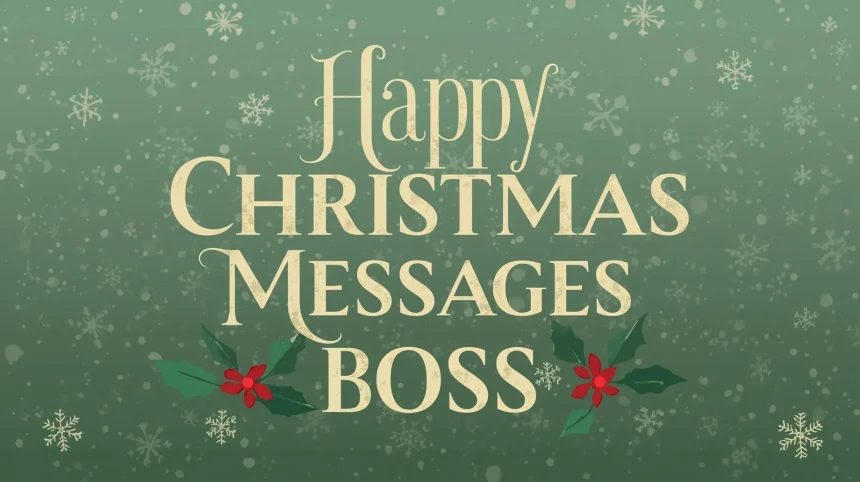 Christmas Messages for Your Boss